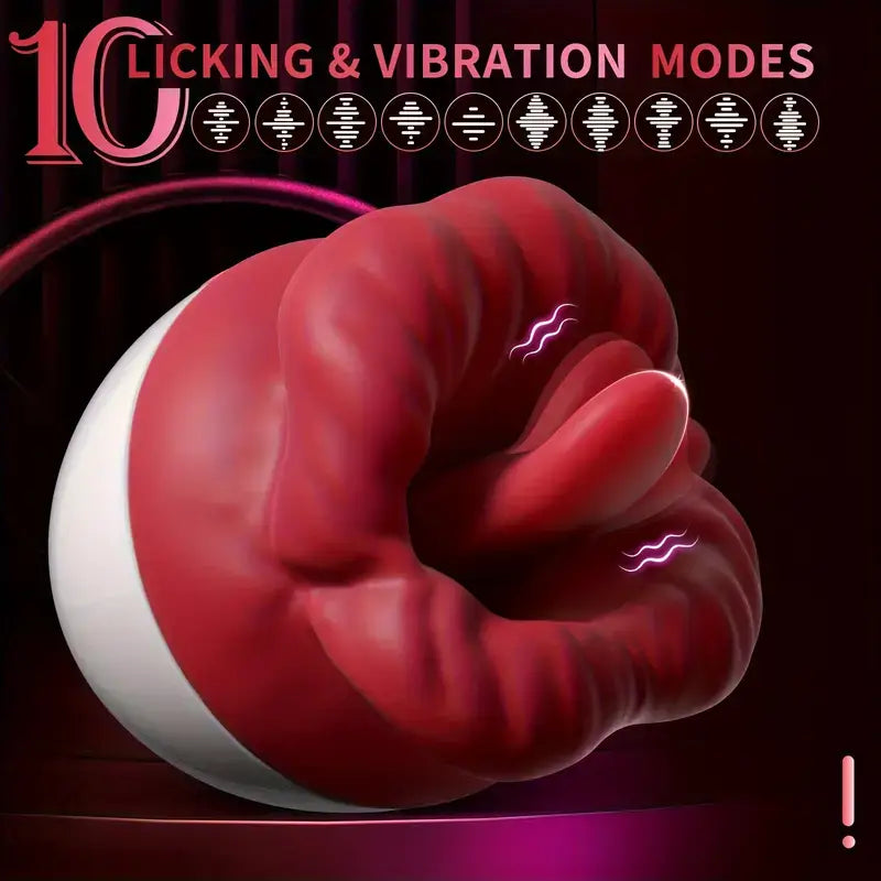 Multi-Functional 3-in-1 Rose Clitoral Oral Sucking Portable Rose Vibrator - The Rose Toys