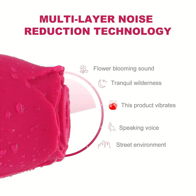 Ten Powerful Sucking Vibration Rose Sex Toy For Nipple Clit Stimulator - The Rose Toys