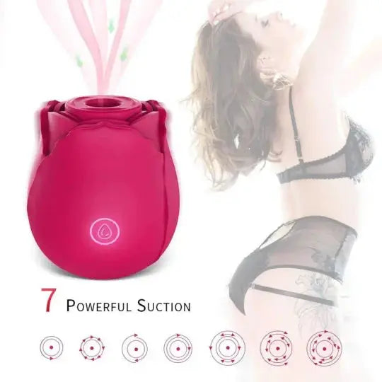 Waterproof Quiet Sucking Rose Sex Toy For Adult Women - The Rose Toys