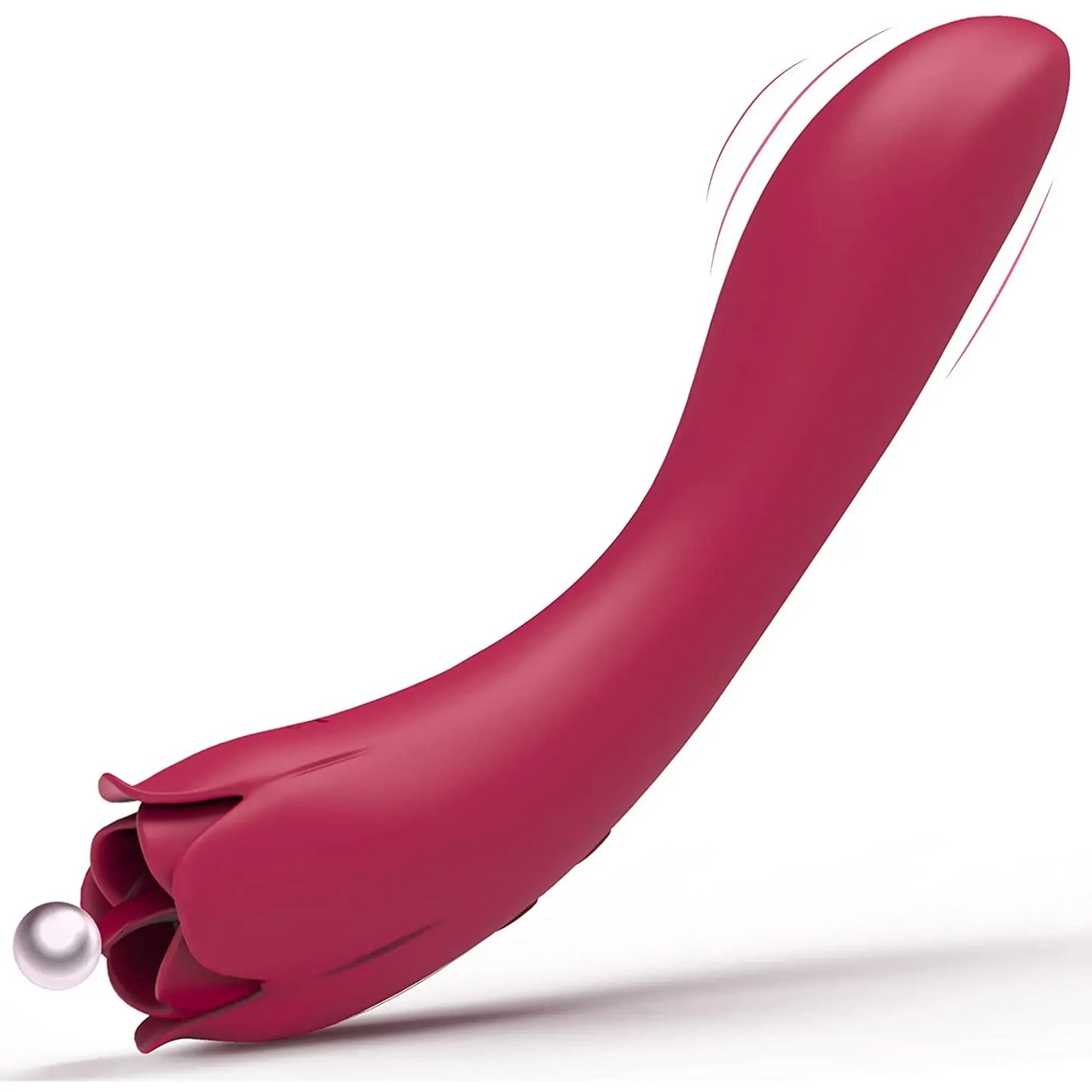 Flower Rose 2in1 Dildo Vibrator For Adults Rechargeable Rose Licker - The Rose Toys