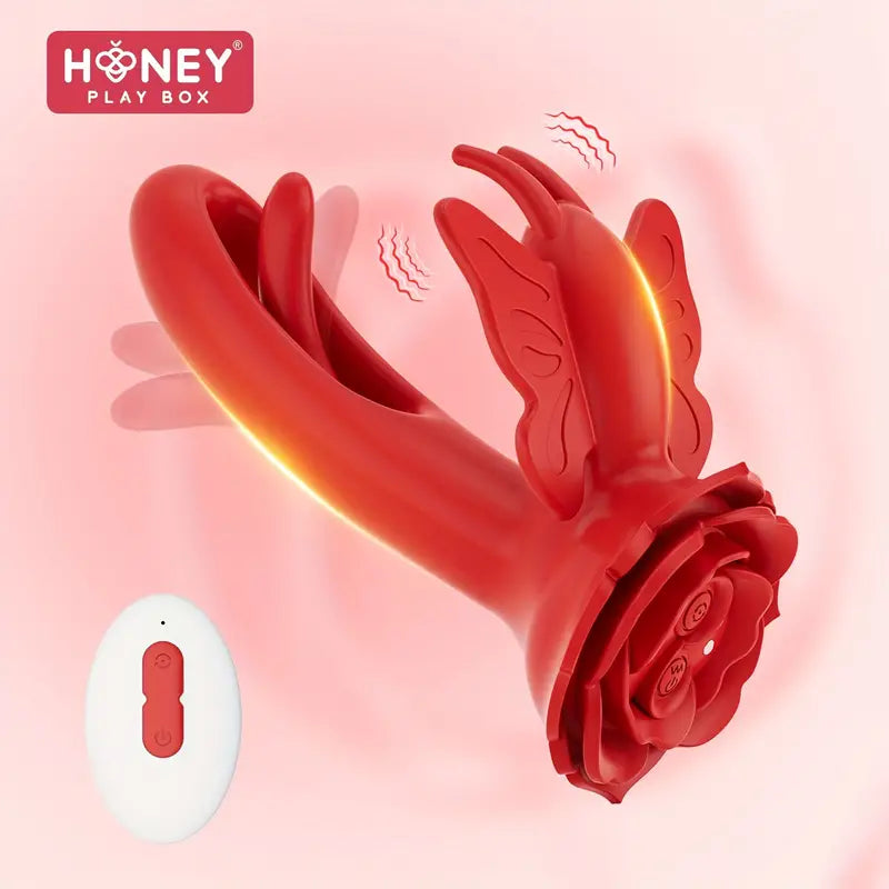 Butterfly Clit Stimulator Flapping G-spot Layla Wearable Rose Vibrator The Rose Toys Butterfly Clit Stimulator Flapping G-spot Layla Wearable Rose Vibrator The Rose Toys