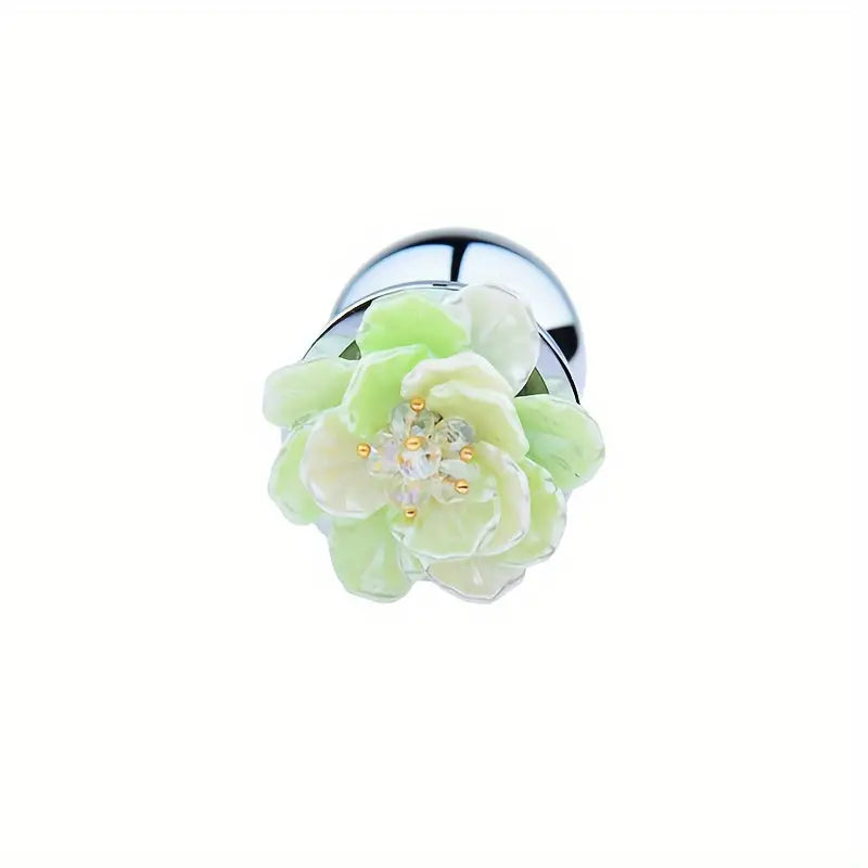 Metal Flower Rose Anal Plug For Women Men Sex Toy Love Masturbation The Rose Toys