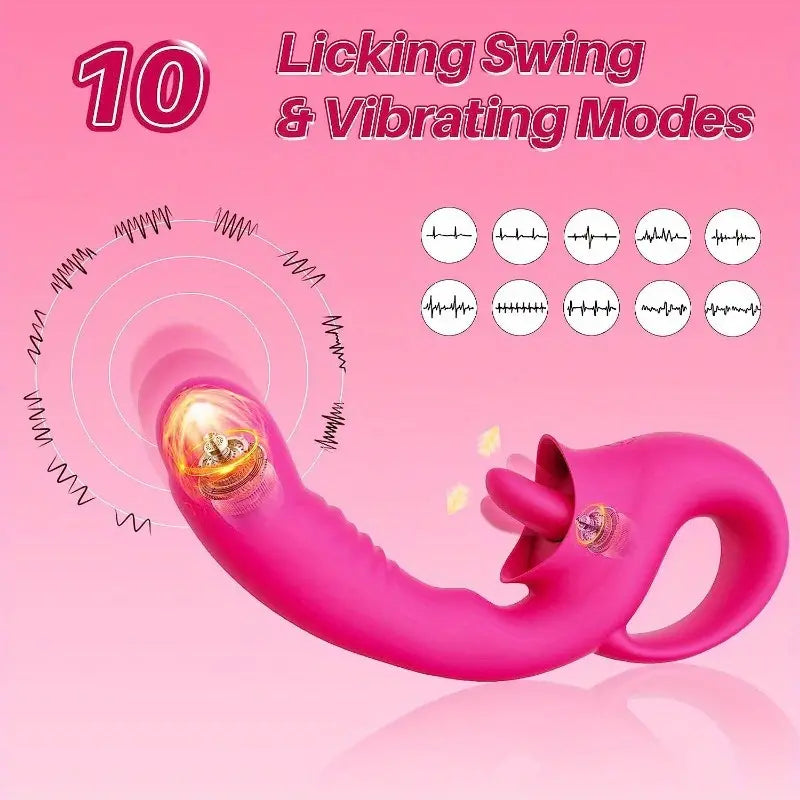 10 Clitoral Licking G Spot Rose Dildo Clitoris Vibrator For Women The Rose Toys