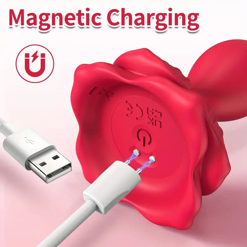 Remote Control Vibrating Rose Anal Plug Sex Toy For Prostate Massager The Rose Toys