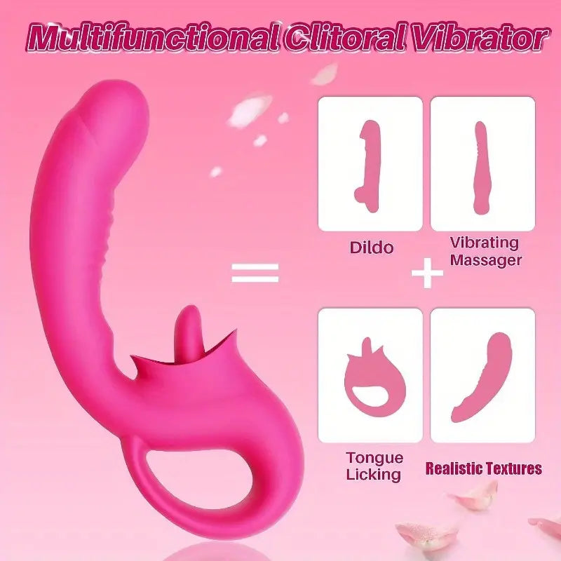 10 Clitoral Licking G Spot Rose Dildo Clitoris Vibrator For Women The Rose Toys