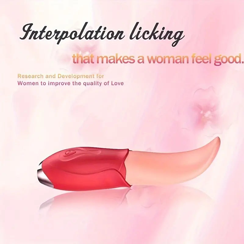 Tongue Stimulator For Women Clitoral G Spot Tongue Licking Vibrator The Rose Toys