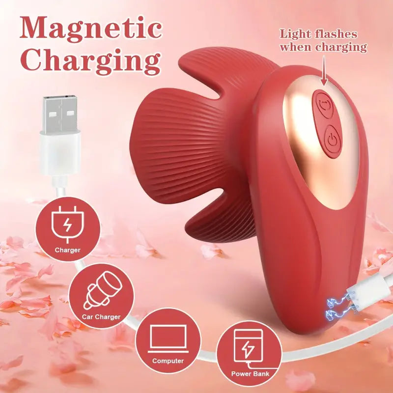 10 Modes Rose Breast Grabbing Vibrator Female Sex Toy For Orgasm The Rose Toys