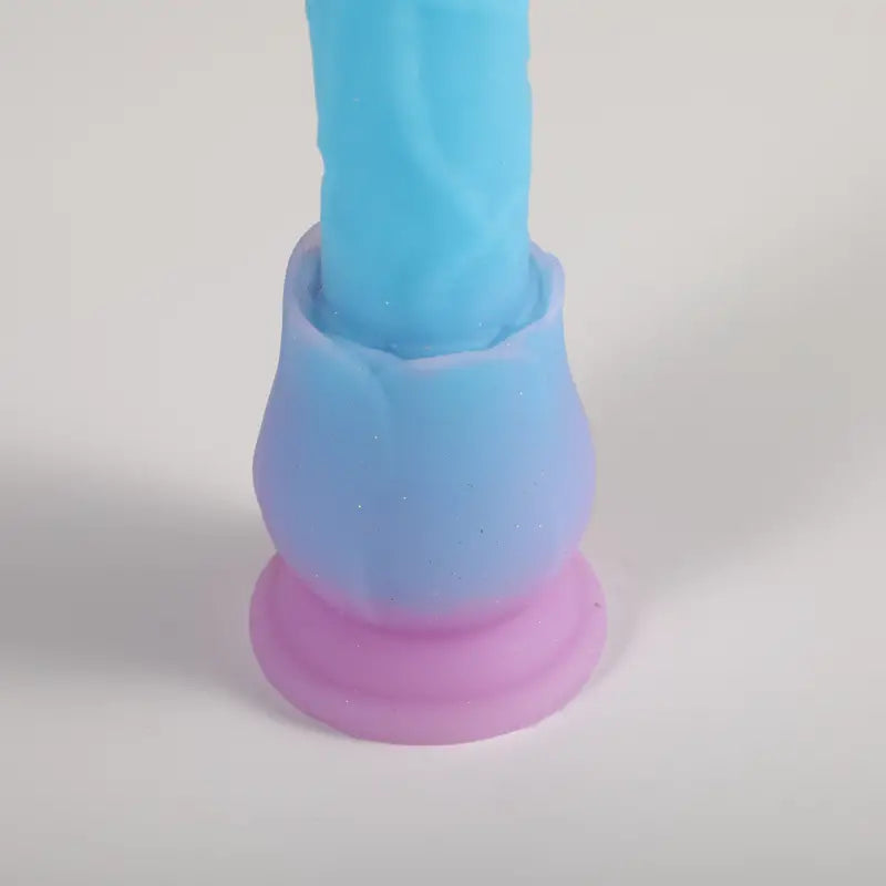 9.06 Inch Luminous Rose Dildo With Suction Cup G-Spot Vaginal Sex Toy The Rose Toys