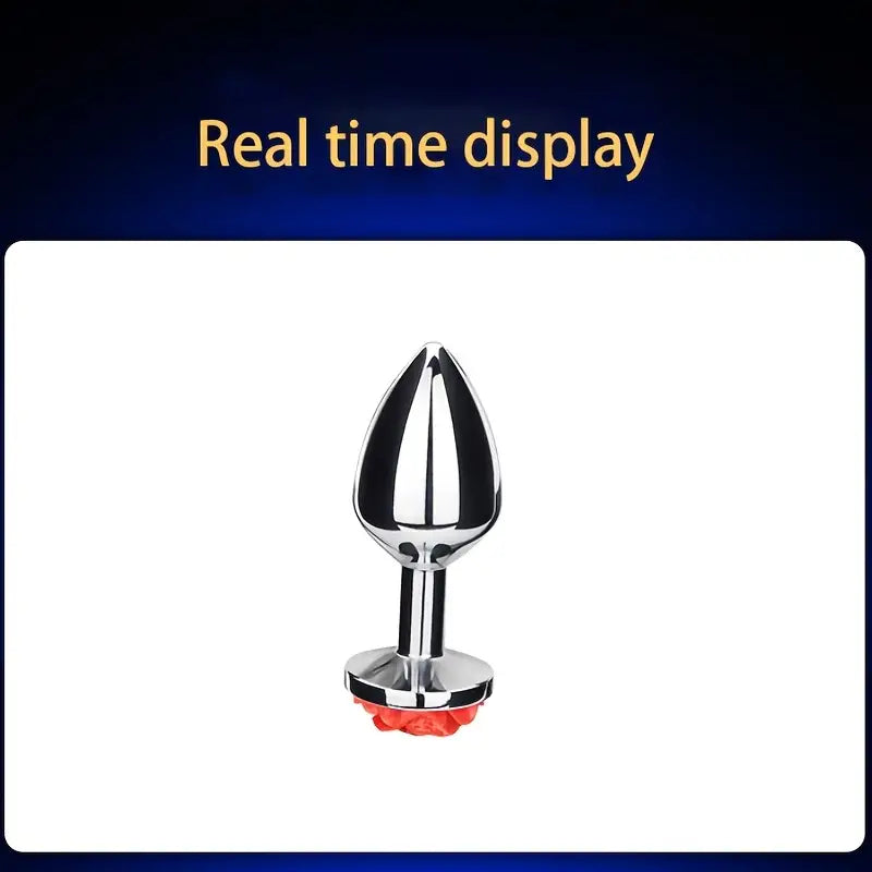 Unisex Stainless Steel Rose Anal Plug Sex Toy For Stimulation Massage The Rose Toys