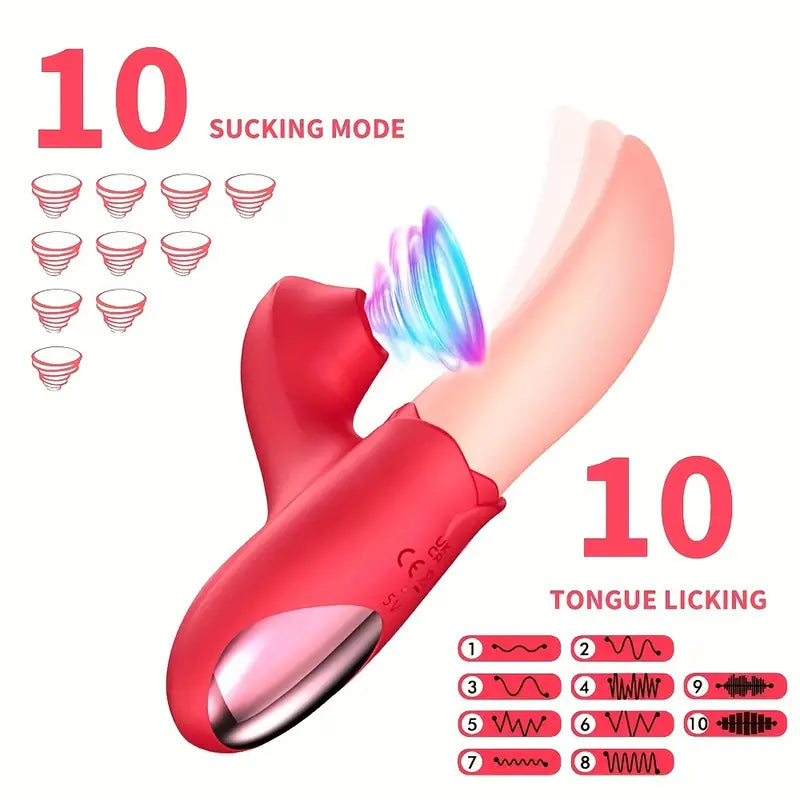 Sucking Rose Vibrator For Tongue-Licking Clitoris Rose Sex Toy The Rose Toys