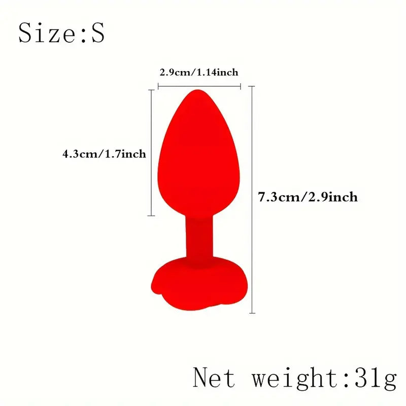 Men Women Rose Flower Silicone Butt Plugs Anal Training Set The Rose Toys