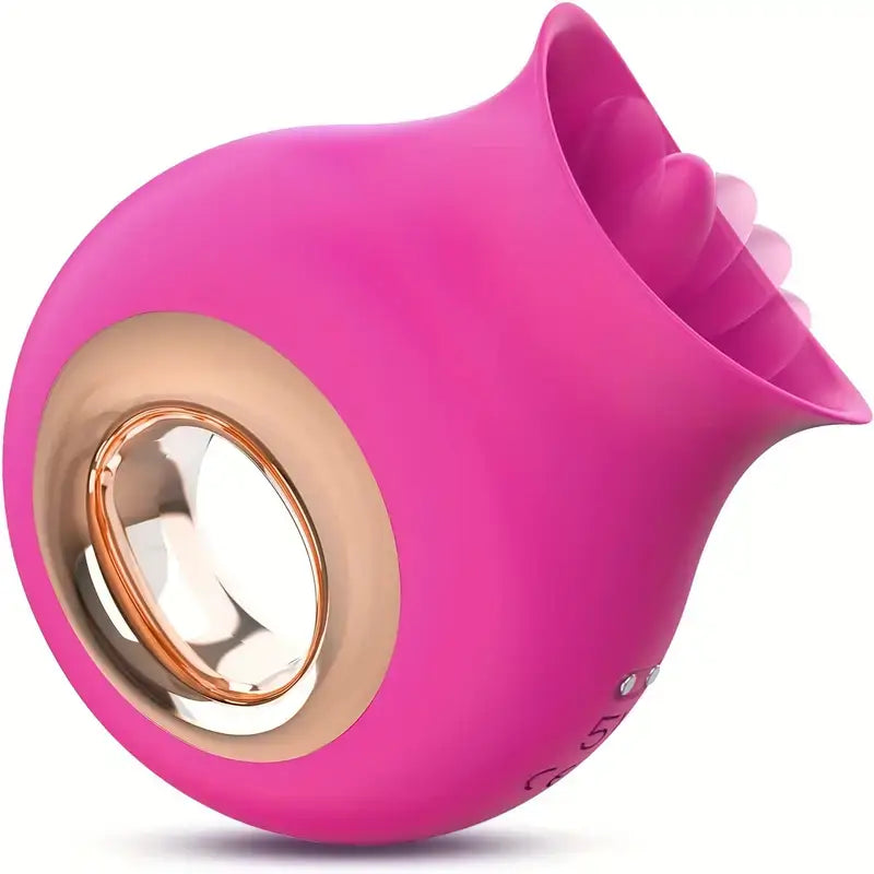 Dual-Action Licking Vibrating Rose Vibrator For Women Tongue Simulation - The Rose Toys