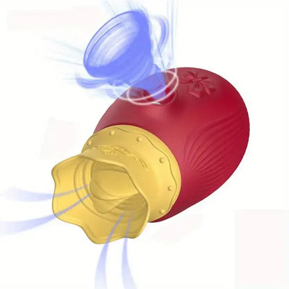Royal Crown Tongue Licking Kissing Flapping 4in1 Rose Adult Love Sex Toy - The Rose Toys