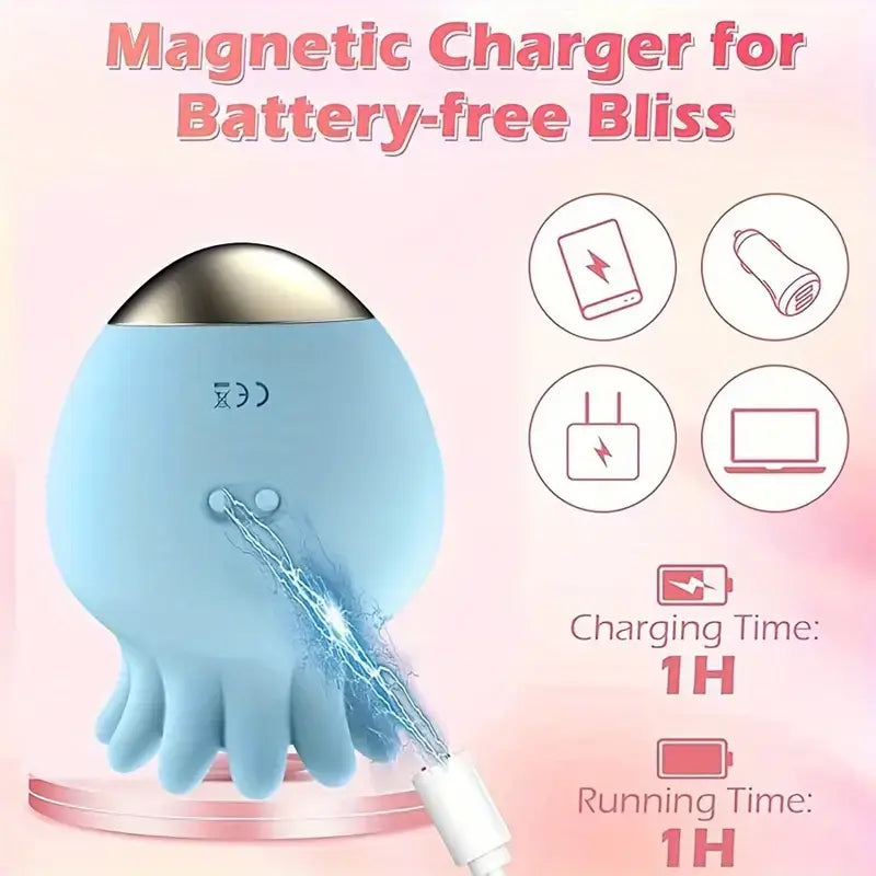 Peach Blossom Fish Sucking Tapping Vibrating Rose Toy For Female - The Rose Toys