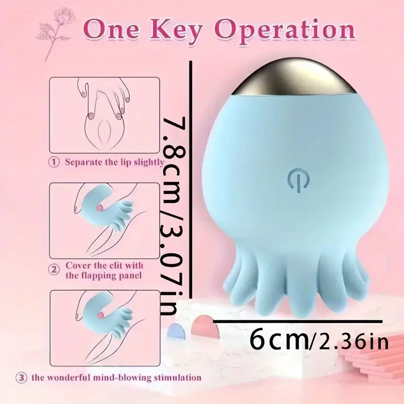 Peach Blossom Fish Sucking Tapping Vibrating Rose Toy For Female - The Rose Toys