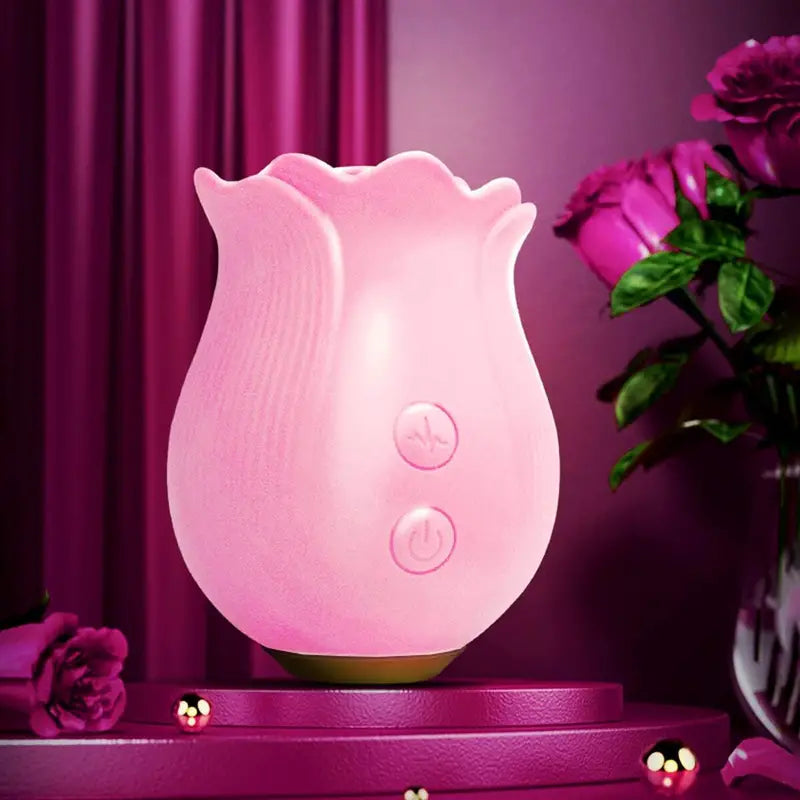 12 Frequency Sucking Vibrating Rose Sex Toy For Clit G-spot Anal Stimulation - The Rose Toys