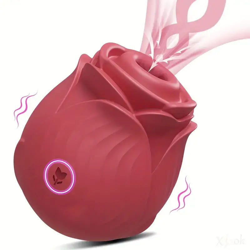 Sucking Rose Vibrator For Clitoral Nipple Stimulator With 10 Modes Sex Toy - The Rose Toys