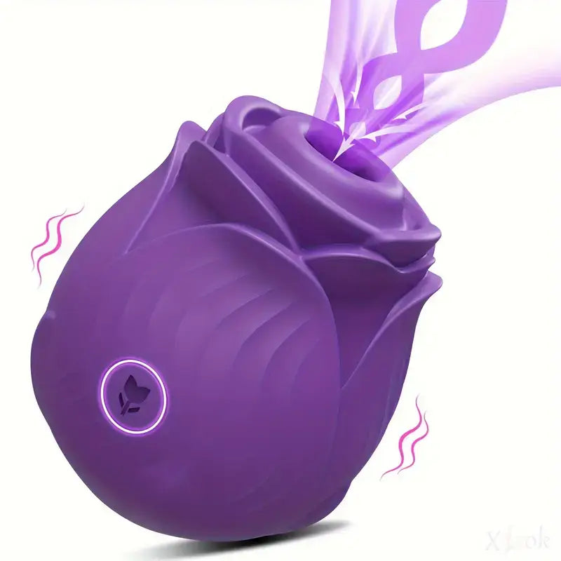 Sucking Rose Vibrator For Clitoral Nipple Stimulator With 10 Modes Sex Toy - The Rose Toys