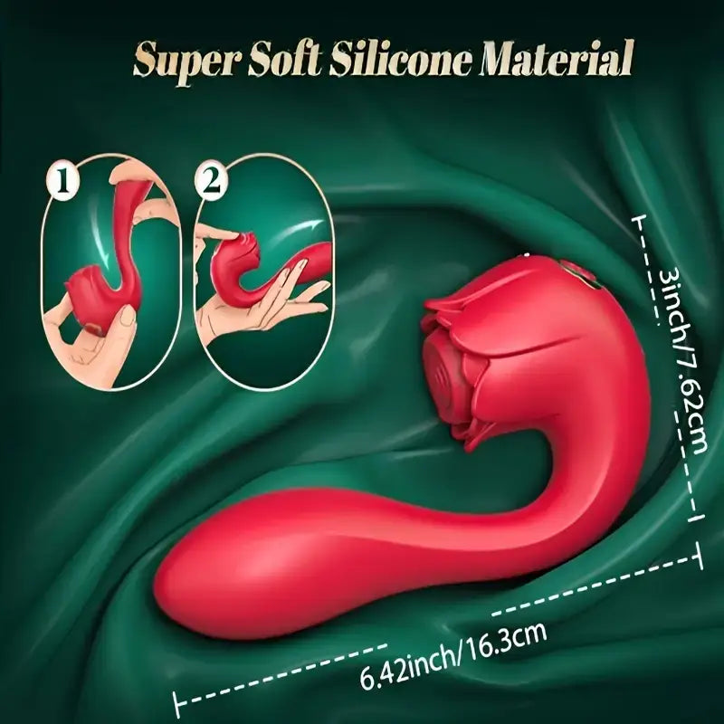 7 Vibration Modes 3 Pulse Modes Rose Toy Vibrator For Female G-spot Stimulation - The Rose Toys