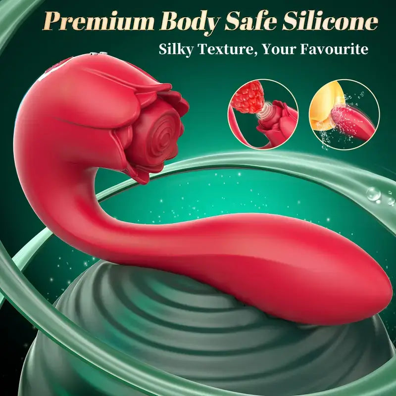 7 Vibration Modes 3 Pulse Modes Rose Toy Vibrator For Female G-spot Stimulation - The Rose Toys