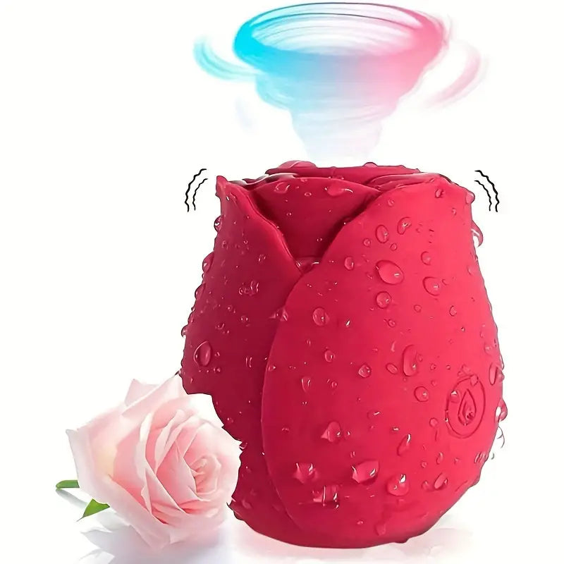 Ten Powerful Sucking Vibration Rose Sex Toy For Nipple Clit Stimulator - The Rose Toys