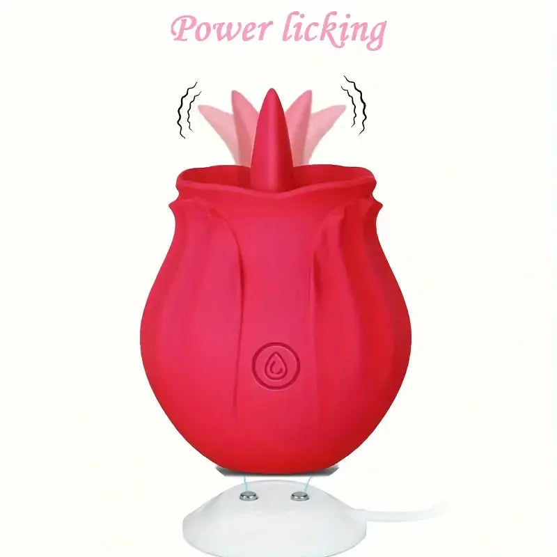 Waterproof Power Licking Rose Vibrator Sex Toy For Female G-spot Clit - The Rose Toys