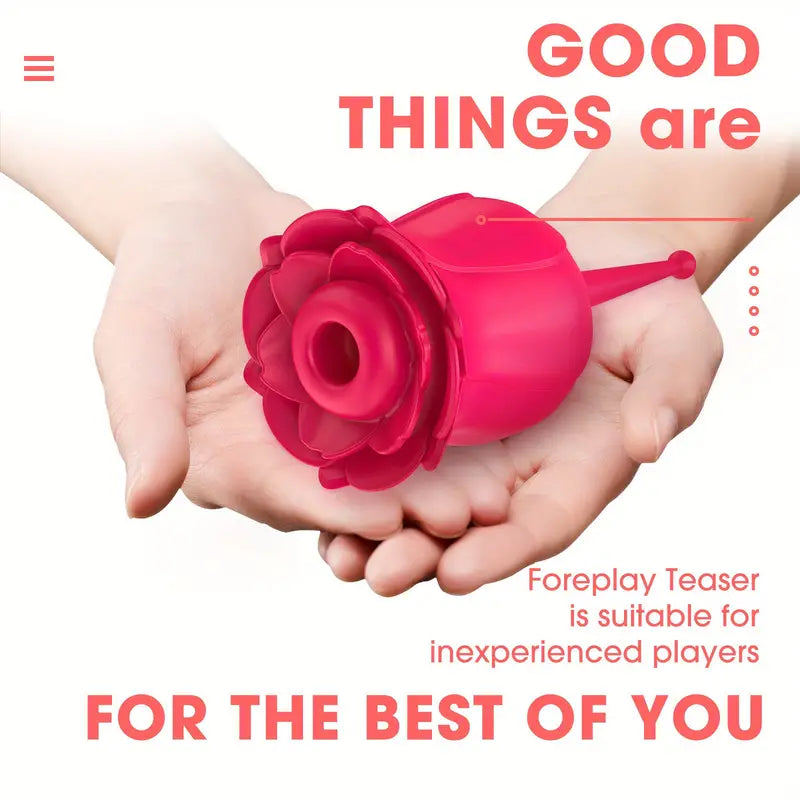 Rose Pink Sucking Vibrator Female Masturbator Sex Toy For Adults - The Rose Toys