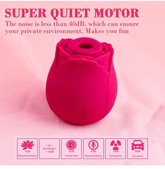 Waterproof Quiet Sucking Rose Sex Toy For Adult Women - The Rose Toys
