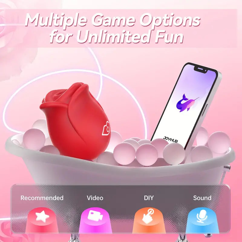 7 Sucking Modes App Controlled Rose Vibrator Female Sex Toy The Rose Toys
