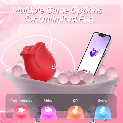 7 Sucking Modes App Controlled Rose Vibrator Female Sex Toy The Rose Toys