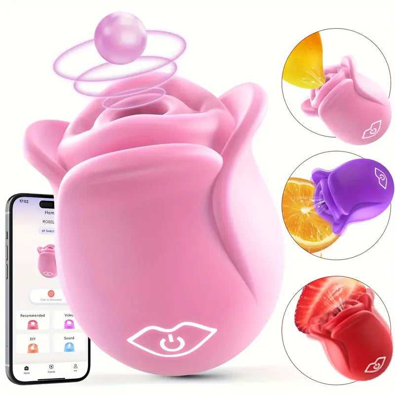7 Sucking Modes App Controlled Rose Vibrator Female Sex Toy The Rose Toys