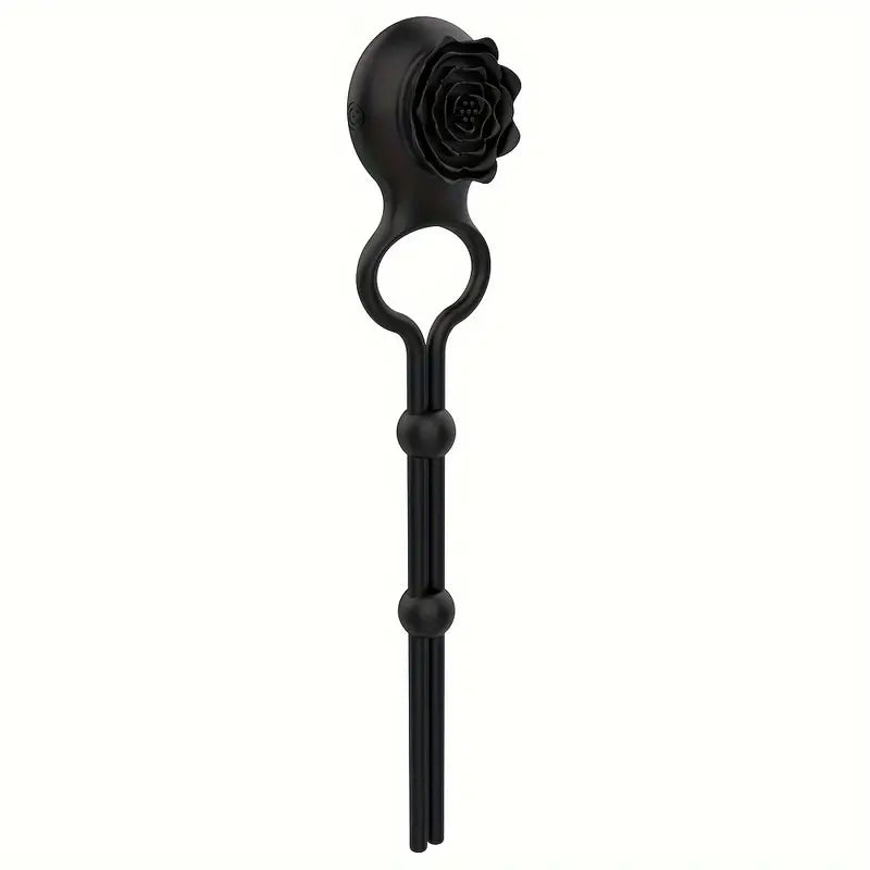 Adjustable Rose Prostate Vibrator Prostate Massage Cock Ring For Men The Rose Toys