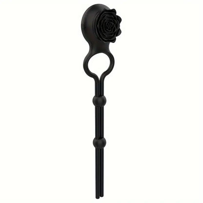 Adjustable Rose Prostate Vibrator Prostate Massage Cock Ring For Men The Rose Toys