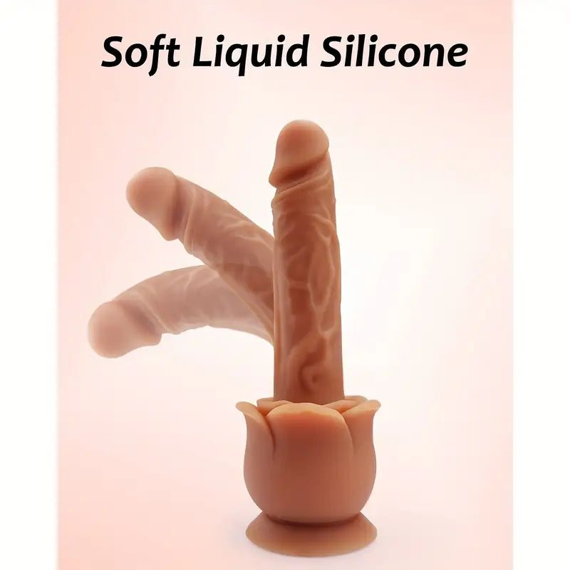 9.44 inch Rose Toy Dildo Body Safe Lifelike Suction Cup Big Dildo The Rose Toys