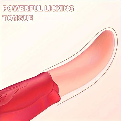 Tongue Stimulator For Women Clitoral G Spot Tongue Licking Vibrator The Rose Toys