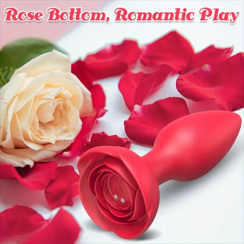 Remote Control Rose Vibrator Butt Plug With 10 Vibrating Modes The Rose Toys