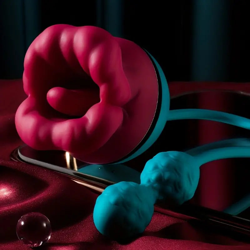 2in1 Tongue Licking Push Telescopic Rose Toy Women Men Vibrator The Rose Toys