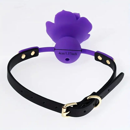 Rose Silicone Oral Ball Flower-shaped Oral Plug Sex Toy For Sex Love The Rose Toys