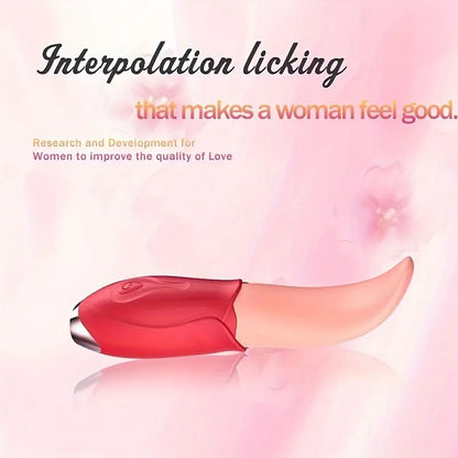 Tongue Stimulator For Women Clitoral G Spot Tongue Licking Vibrator The Rose Toys