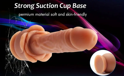 9.44 inch Rose Toy Dildo Body Safe Lifelike Suction Cup Big Dildo The Rose Toys