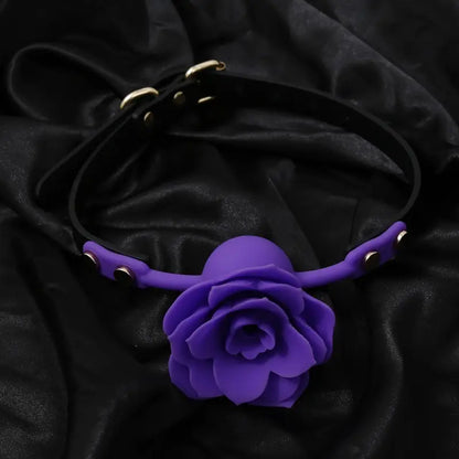 Rose Silicone Oral Ball Flower-shaped Oral Plug Sex Toy For Sex Love The Rose Toys