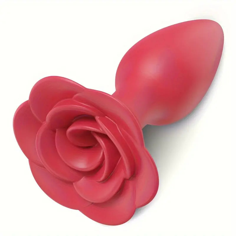 Rose Anal Plug Silicone Adult Sex Toy For Women Men Anus Orgasm The Rose Toys